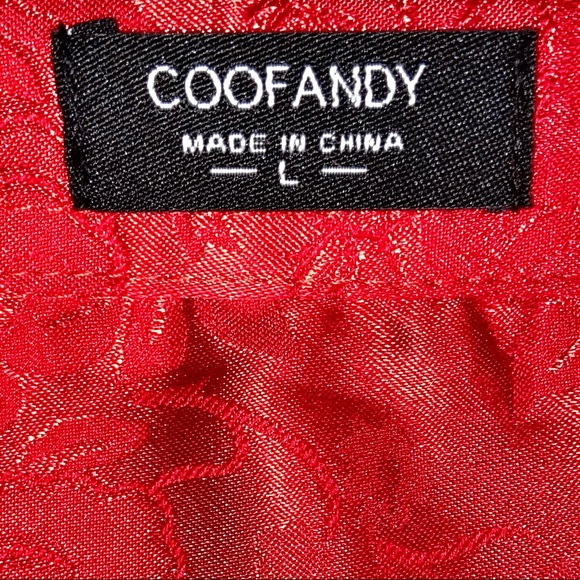 [COOFANDY] Men’s Button Down Printed Ling Sleeve Shirt - Picture 3 of 5